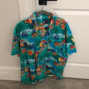 Short Sleeve, Tropical Button Down Shirt